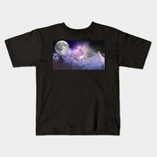 The Galaxy Mountains Kids T-Shirt